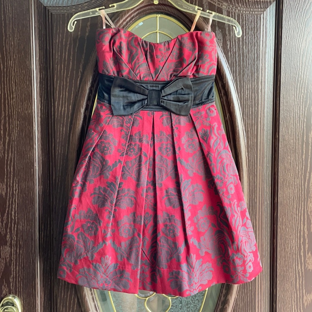 Speechless Red and Black Dress